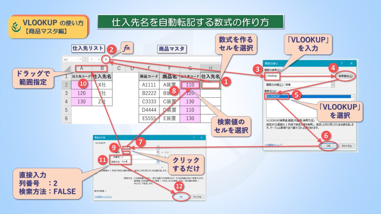 エクセルの商品マスタ作成を自動転記で入力効率化＆検索100万件でも楽々